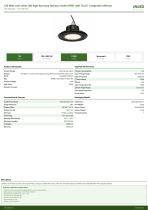 120 Watt cool white LED high bay lamp flat bay model (IP65) with 72x72° integrated reflector-1