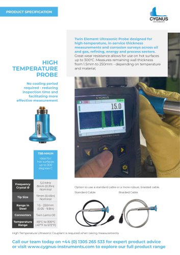 HIGH TEMPERATURE PROBE