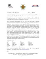 NOVURANIA WILLIAMS MIA B.S PRESS RELEASE - 1