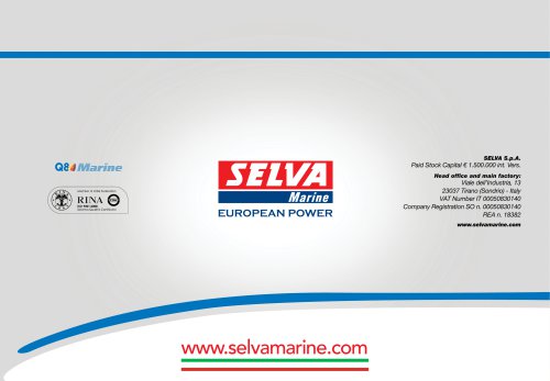 SELVA MARINE EUROPEAN POWER PleinAir Line, Tender Line