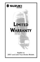 Suzuki Limited Warranty Booklet - 1