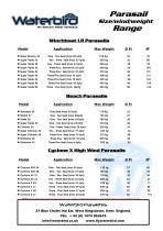 2024 Waterbird Parasails Product Range - 5