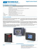 Technicold Digital Control Panels Specification Sheet - 1