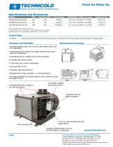 Technicold Fresh Air Make Up Specification Sheet - 1