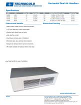 Technicold Horizontal Duel Air Handlers Specification Sheet - 1