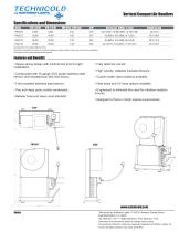 Technicold Vertical Compact Air Handler Specification Sheet - 1