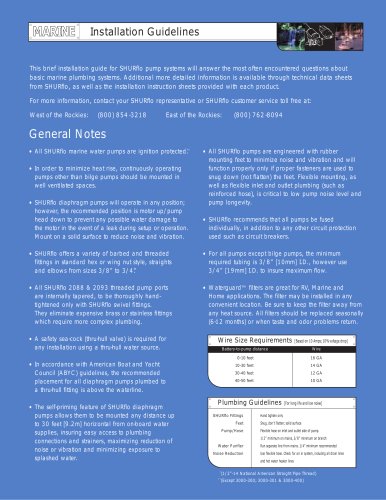 Drill Pump installation guidelines