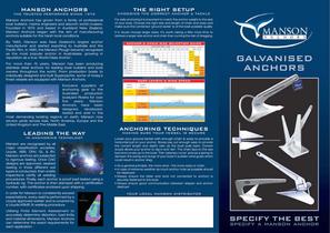 Manson Galvanised Anchor Catalogue - 1