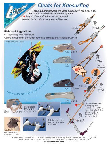 Cleats for Kitesurfing leaflet