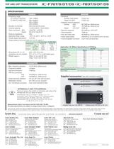 IC-F70T/DT/S/DS, IC-F80T/DT/S/DS - 4