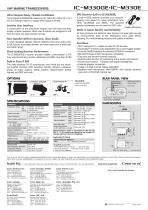 IC-M330GE / IC-M330E - 2