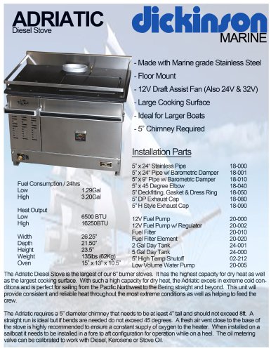 Adriatic Diesel Stove