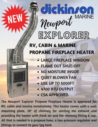 Newport Explorer Propane Fireplace