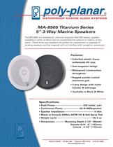 MA-8505 Titanium Series 5" 3-Way Marine Speakers - 1