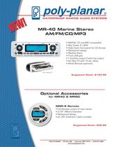 MR-40 Marine Stereo AM/FM/CD/MP3 - 1