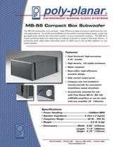 MS-55 Compact Box Subwoofer - 1