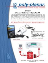 Poly-Planar IP-100 Stereo Interface for iPod® - 1