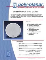 Poly-Planar MA-6500 Platinum Series Speakers - 1