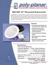 Poly-Planar MS-250 10” Powered Subwoofer - 1