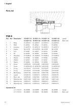 Flexible Impeller Pumps bronze, pedestal mounted F35B-8, F4B-8, F5B-8, F7B-8, F8B-8 manual -EN, DE, ES, FR, IT, SV - 14