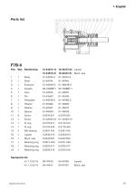 Flexible Impeller Pumps bronze, pedestal mounted F35B-8, F4B-8, F5B-8, F7B-8, F8B-8 manual -EN, DE, ES, FR, IT, SV - 15