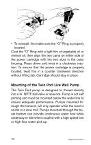 Twin Port Aerating Pumps Manual - US, EN, DE, ES, FR, IT, SV - 10