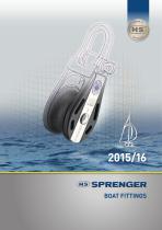 SPRENGER Boat fittings 2015/16 - 1