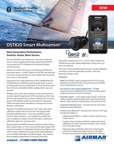 DST820 Smart(TM) Multisensor- Depth, Speed, Temperature, Boat Attitude