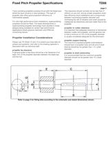 Fixed Pitch Propeller Specifications - 2