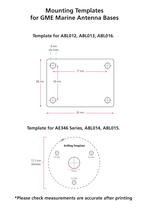 Mounting Templates for GME Marine Antenna Bases - 1