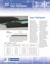 Carpet underlayment - 1