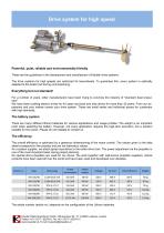 Drive system for high speed - 1