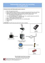 Submersible pod motor for mounting  in a rudder gland - 2