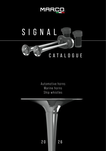 SIGNAL CATALOGUE 2026