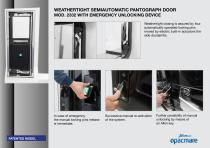 weather tight semiautomatic pantograph door serie 2332 certifiable - 2