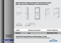 weather tight semiautomatic pantograph door serie 2332 certifiable - 3