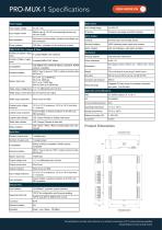 PRO-MUX-1 Data Sheet issue 1.00 - 2