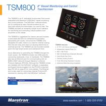 TSM800 8" vessel monitoring and control touchscreen - 1