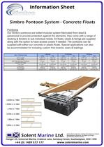 Pontoon and finger specifications - 1