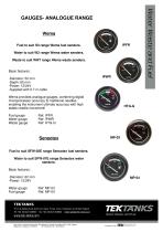 GAUGES- ANALOGUE RANGE - 1