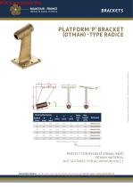 PLATFORM ‘P’ BRACKET PERFECT FOR RECREATIONNAL BOAT OTMAN MATERIAL NOT SUITABLE FOR ALUMINIUM HULLS (OTMAN) - TYPE RADICE - 1