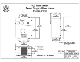 500 Watt Xenon Manual Control Searchlight Model # 4197 B - 3