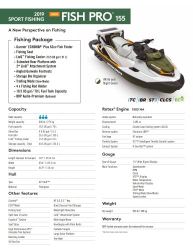 Fish Pro 155 Sea Doo Pdf Catalogs Documentation Boating Brochures