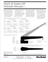 MarQ 10 Tender-Lift Hydraulic Telescopic