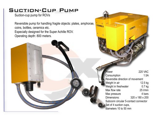 SUCTION-CUP PUMP FOR ROVS