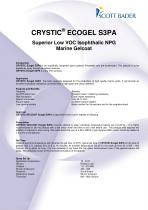 CRYSTIC ® E COGEL S3PA - 1