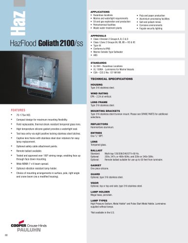 Pauluhn? HazFlood Goliath 2100/ss Floodlights