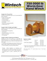 Worm Gear Hand Winches - 750-3000 lbs - 1