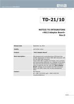 EMA Adaptor Board 9612 Notice to Integrators - 1