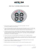 THE “OVAL” CONTROL OPERATING GUIDE - 1